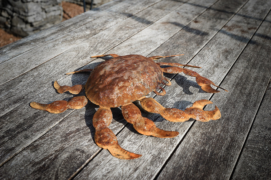 Large rusty metal Crab. Wall art sculpture image 4