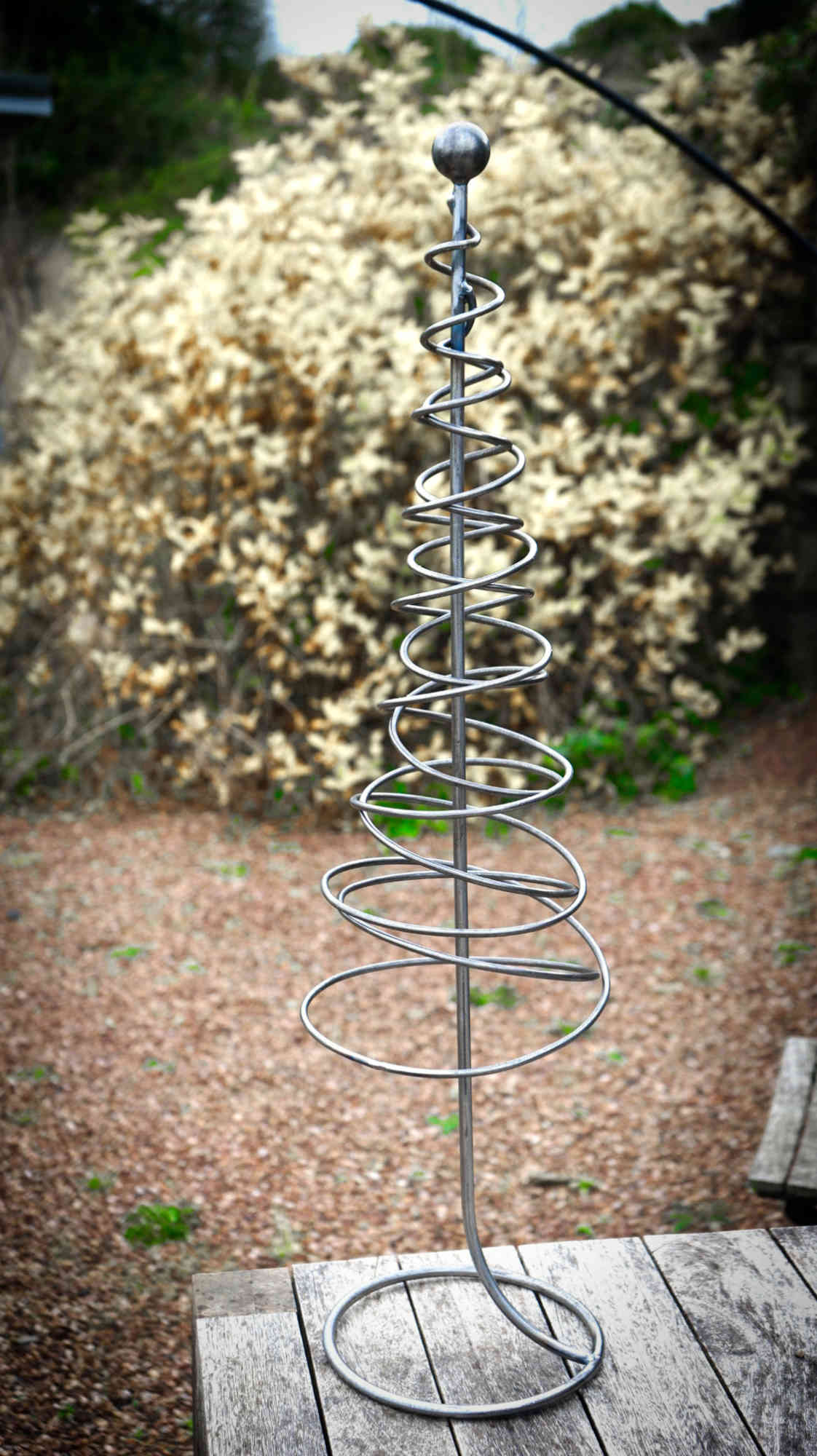 Metal Tree sculpture with stand image 3