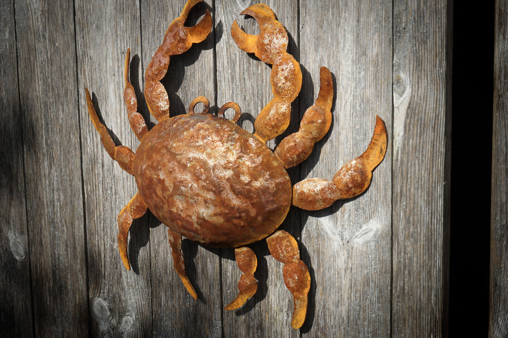 Large rusty metal Crab. Wall art sculpture image 6